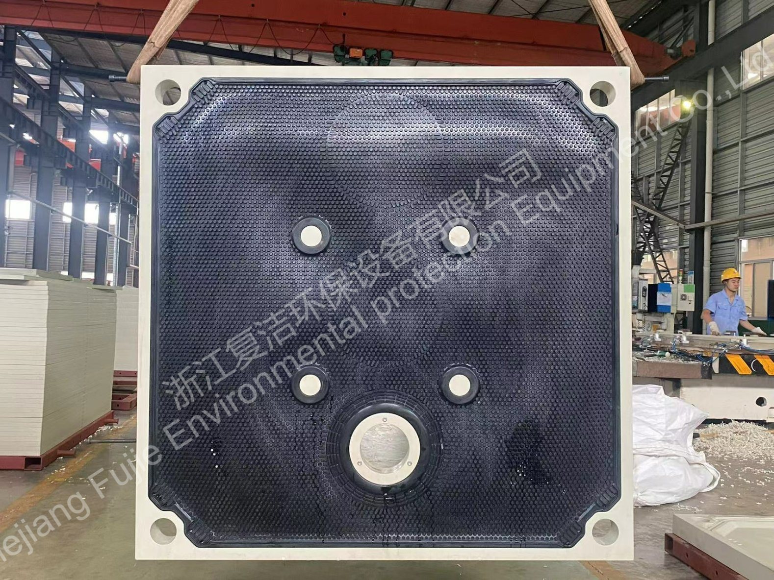 Placa de membrana tipo borracha de alimentação central inferior 