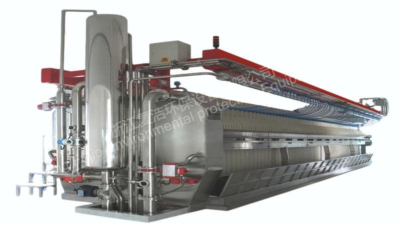 Prensa de filtro de qualidade alimentar de aço inoxidável 