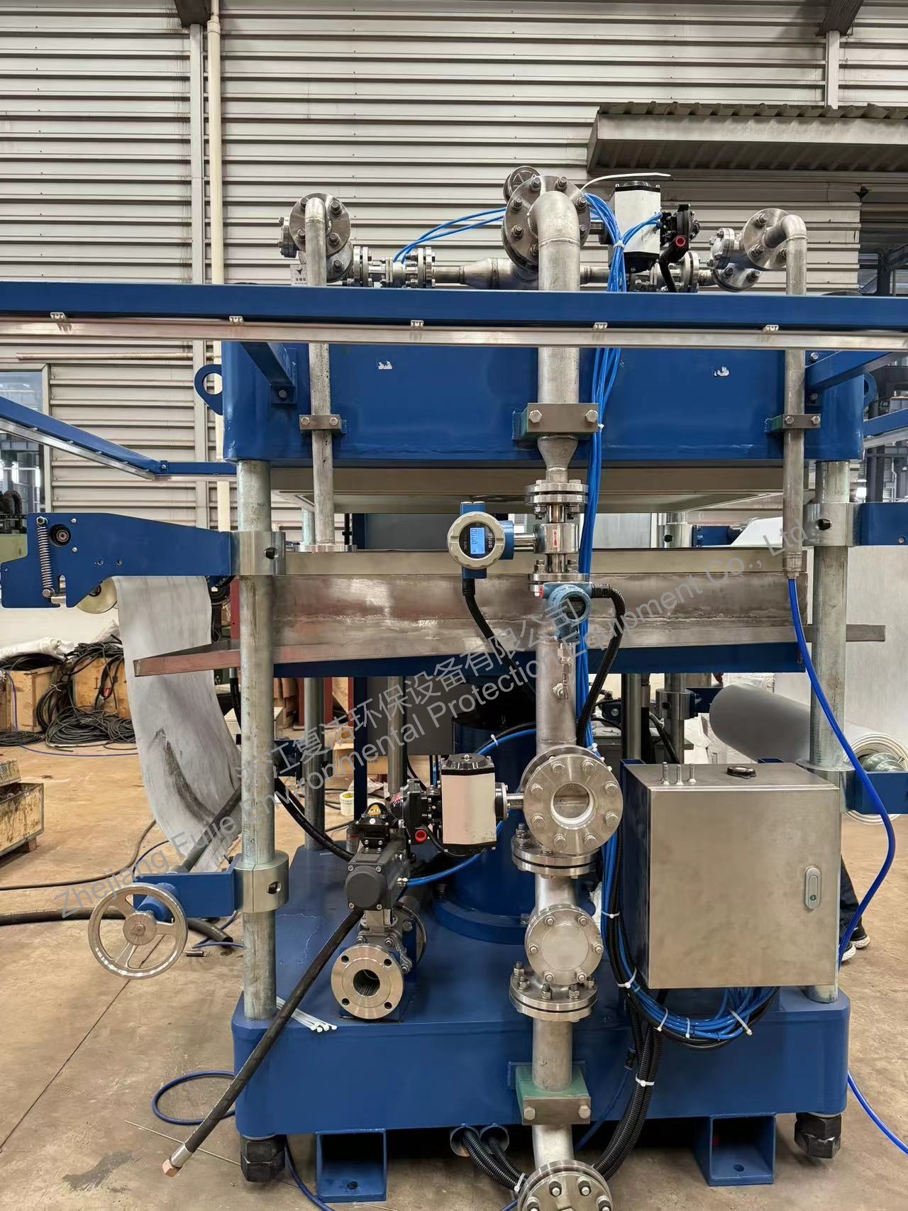 Prensa de filtro tipo plater totalmente automática
