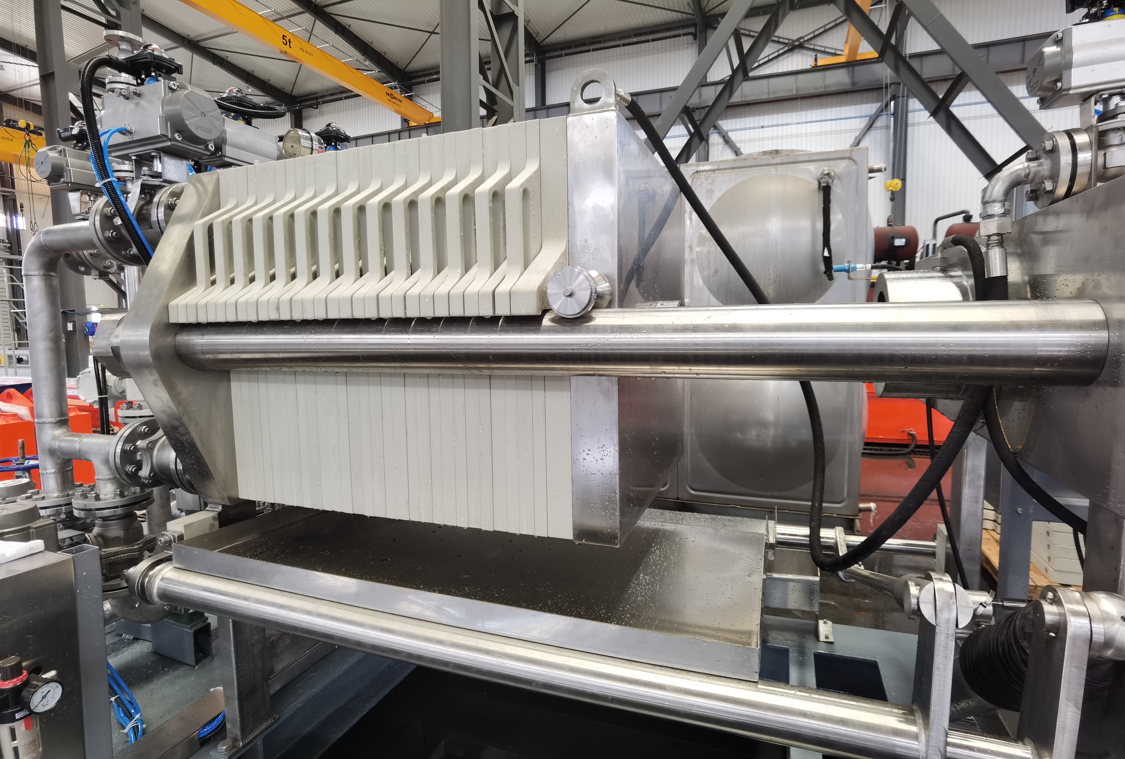 Filtro de aço inoxidável Pressione para filtração de metal precioso 