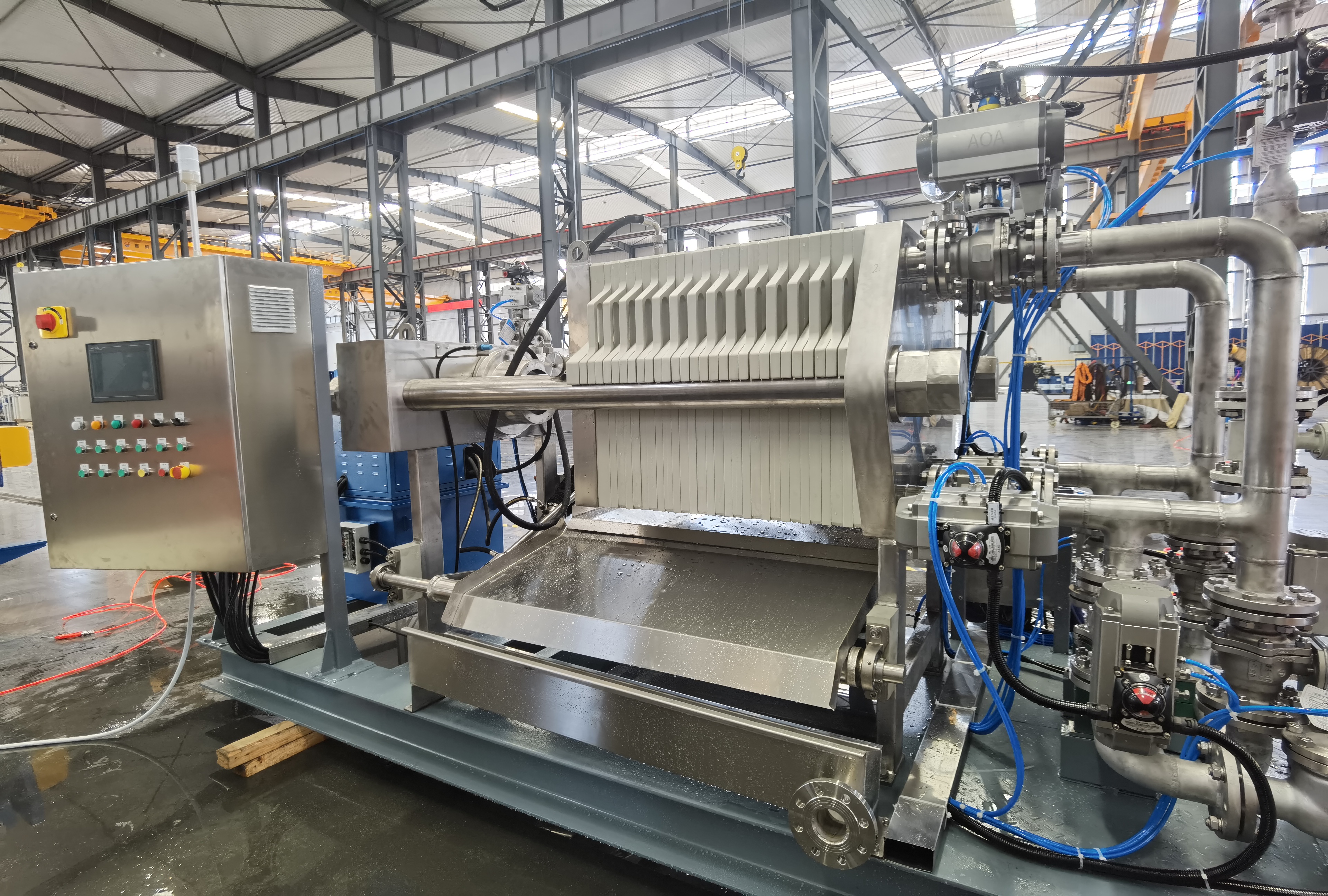 Filtro de aço inoxidável Pressione para filtração de metal precioso 